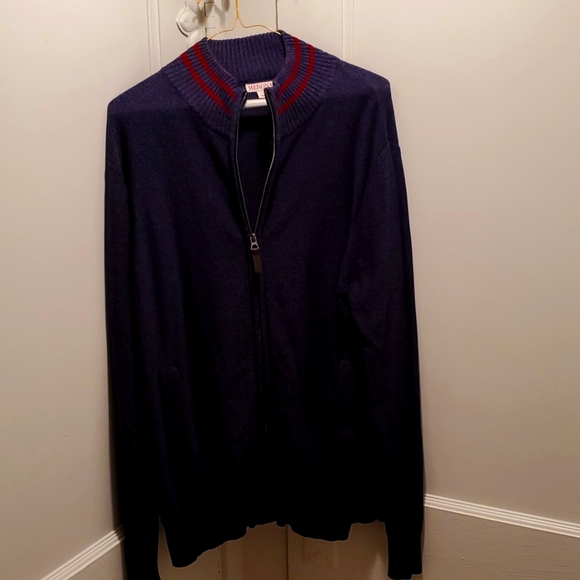 Men's zip up Cardigan w pockets - Picture 1 of 5